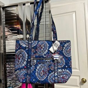 Vera Bradley Small Vera Tote in Fireworks Paisley